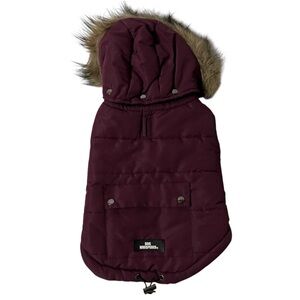 Dog Whisperer Dog Coat - Small, Burgundy